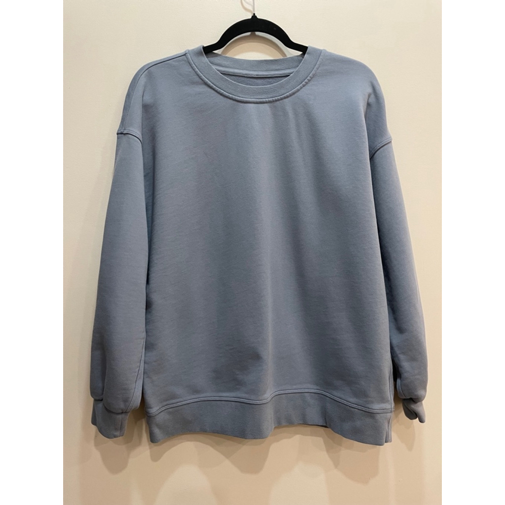 Lululemon Perfectly Oversized Crew Sweatshirt Size 6 Blue Pullover Relaxed
